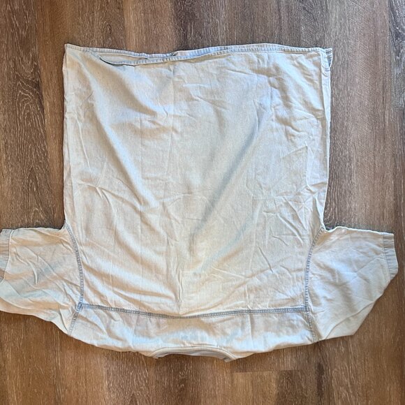 VTG Big Dog Sportswear Light Blue Henley Shirt 3XL Oversized 90s - Picture 5 of 5